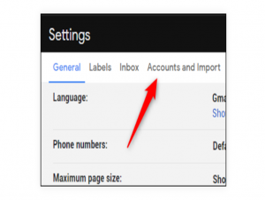 How to change the name of the Gmail account